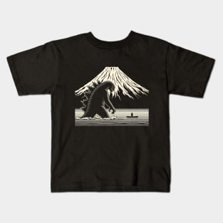 Godzilla's Retro Rampage: Vintage T-Shirt and More! Kids T-Shirt